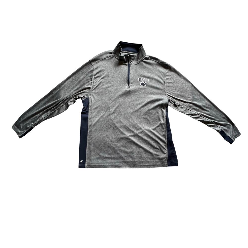 Penn State Nittany Lions Mens 1/4 Zip Pullover Shirt Gray Long Sleeve Size XXL - Picture 13 of 13
